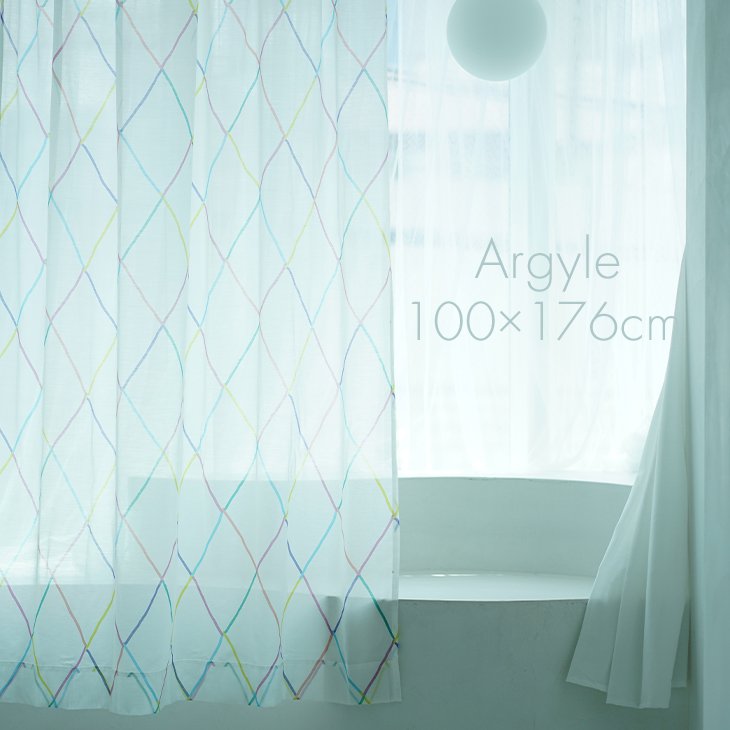 北欧 レース カーテン ARGYLE VOILE/アーガイルボイル 100 176cm 1枚入DL13 日本製 レースカーテン 洗濯機ok 洗える 北欧 既製カーテン スミノエ ミックス 北欧 おしゃれ 韓国インテリア アー…