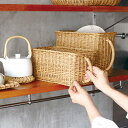 クレエ キッチン収納ケース ユティルナイール キッチンストッカー S かご 収納 ブラウン ベージュ 見せる収納 おしゃれ THCR24SS■クレエ※メーカー直...