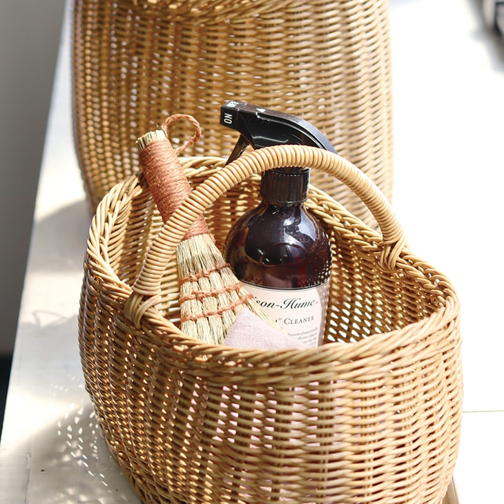 クレエ バスケット ユティルナイール ボートバスケット S 洗える かご 収納 ブラウン ベージュ 見せる..