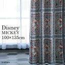 ディズニー カーテン 遮光 MICKEY ミッキー ロイヤルガーデン 幅100×丈135cm 1枚入 Disney 7 □ ブルー フラワー ミニーちゃん 洗える 日本製 一人暮らし おすすめ リビング スミノエ Disneyzone