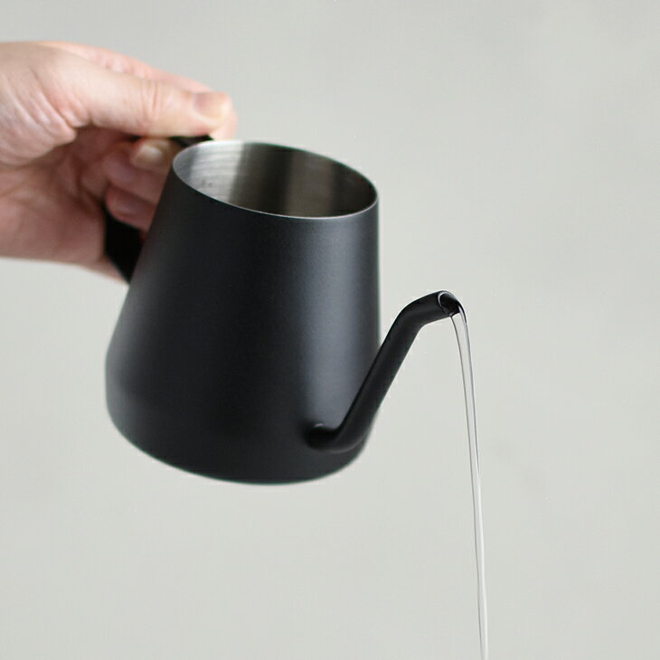 KINTO キントー プアオーバーケトル 430ml(ブラック) POUR OVER KETTLE ケトル ステンレス 鋼 やかん 薬缶 おしゃれ シンプル コーヒー ドリップ 1人分 細口 THKT19SS■ KINTO【仕入れ商品のためクーポン対象外】