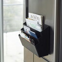 tower タワー 冷蔵庫横マグネット収納ポケット3段(ブラック) マグネット式 収納 おしゃれ シンプル 仕切り フック ラック THYZ19SS■ 山崎実業...