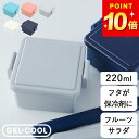 弁当箱 デザートケース 弁当箱 フルーツケース スクエア S ジェルクール GEL-COOL クッチーナホーム 送料無料 弁当箱 夏用 弁当箱 保冷 保冷 できる 弁当箱