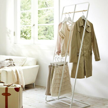 ハンガーラック スリム コートハンガー ワイド tower タワー 【 クッチーナ 】 送料無料 ハンガーラック 省スペース おしゃれ コートハンガー 洋服掛け おすすめ 衣替え コート 洋服 収納 ラック たくさん シンプル モノトーン 山崎実業