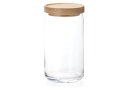 キャニスター ガラス スタックストック L 1090cc  キャニスター 保存容器 おしゃれ 保存瓶 木蓋 木製 収納 積み重ね シンプル ナチュラル かわいい ギフト プレゼント 贈り物 アデリア ガラス ADERIA GLASS