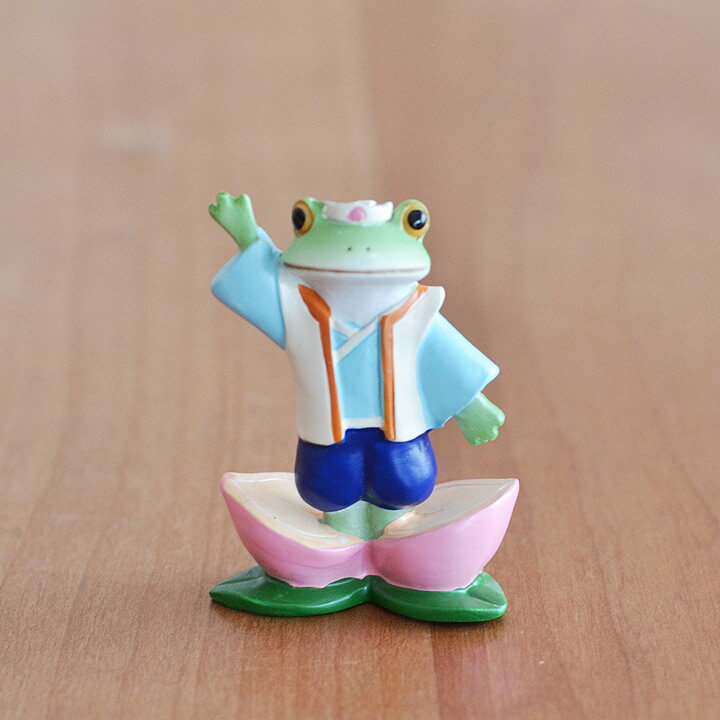 カエル 置物 桃タロウ 誕生 Copeau コポー 【 クッチーナ 】 カエル グッズ 玄関 かえる 桃太郎 桃 蛙 カエル かわいい フィギュア 昔話 懐かしい レトロ マスコット オーナメント フィギュア リビング 雑貨 かわいい ギフト プレゼント 贈り物のサムネイル