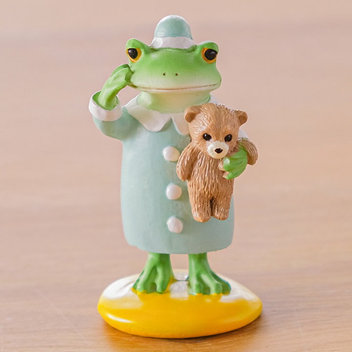 100円OFFクーポン対象 コポー カエル クマとおやすみ Copeau コポー クッチーナ コポー カエル 置物 カ..