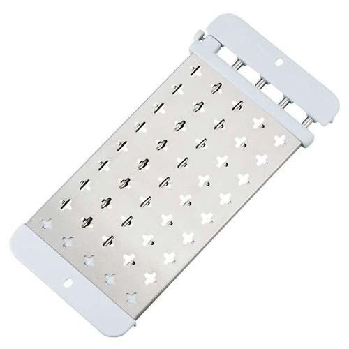 和平フレイズ SUIグート プレート付シンクスライドラック SUI-6063 ●シンクにあわせて伸縮可能。 46〜71.5cmまで対応しています。 サイズ(約)幅46〜71.5×奥行18×高さ2cm 材質金属部/ステンレス鋼　樹脂部/ABS樹脂　すべり止め/ポリウレタン