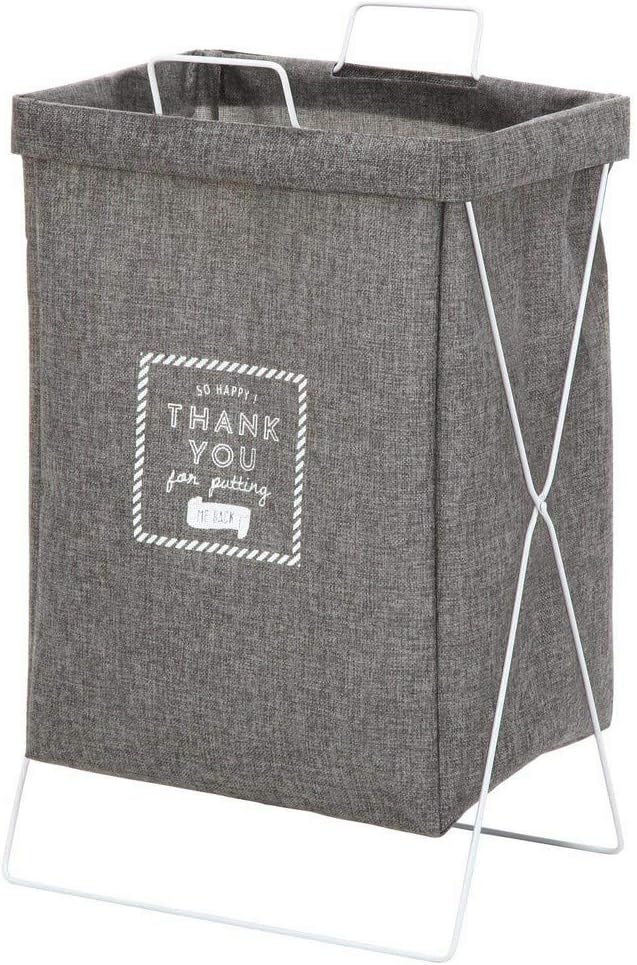 不二貿易 ランドリーBOX横型取手付GY GY