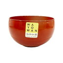 アサヒ興洋 お椀 大椀 丸型 WAYOWAN 朱色 約直径12×高さ7.1cm 食洗機対応 電子レンジ対応 手になじむ 日本製 AZ16-23 父の日 ギフト ...