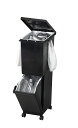ゴミ箱 ユニード 分別スリム2段 55L(32L+23L) ブラック 分別 ダストボックス ごみ箱 縦型 キャスター付 2分別 隙間収納 プッシュ キッチン ペ...