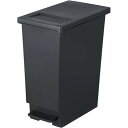 新輝合成 SWISH小窓付きスリムペダル45L CHBK チャコールブラック ゴミ箱 ペール 45L TONBO 父の日 ギフト プレゼント 敬老の日 4973221021160