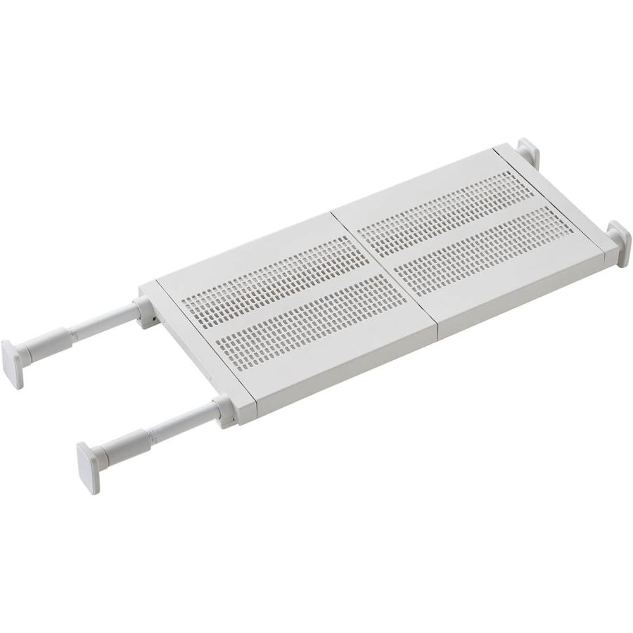 平安伸銅 突っ張り棚50M メッシュ TDR-M ホワイト 突っ張りラック 突っ張り棚 小物収納 インテリア 隙..