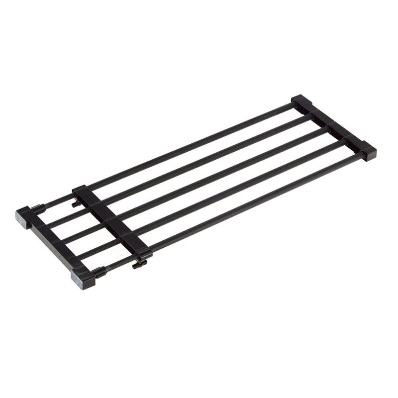 平安伸銅 突ぱり 強力 伸縮棚 小 マットブラック サニタリー収納 収納 棚 キッチン収納 玄関収納 KB-63..