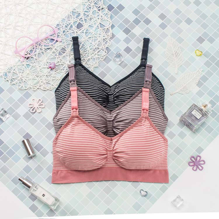 KOKOBOの授乳ブラ オールシーズン 下着 ノンワイヤー マタニティ ストラップオープン インナー マタニティブラ 授乳ブラジャー 育乳 妊婦 ナイトブラ 産前 産後 垂れ防止｜アングル2