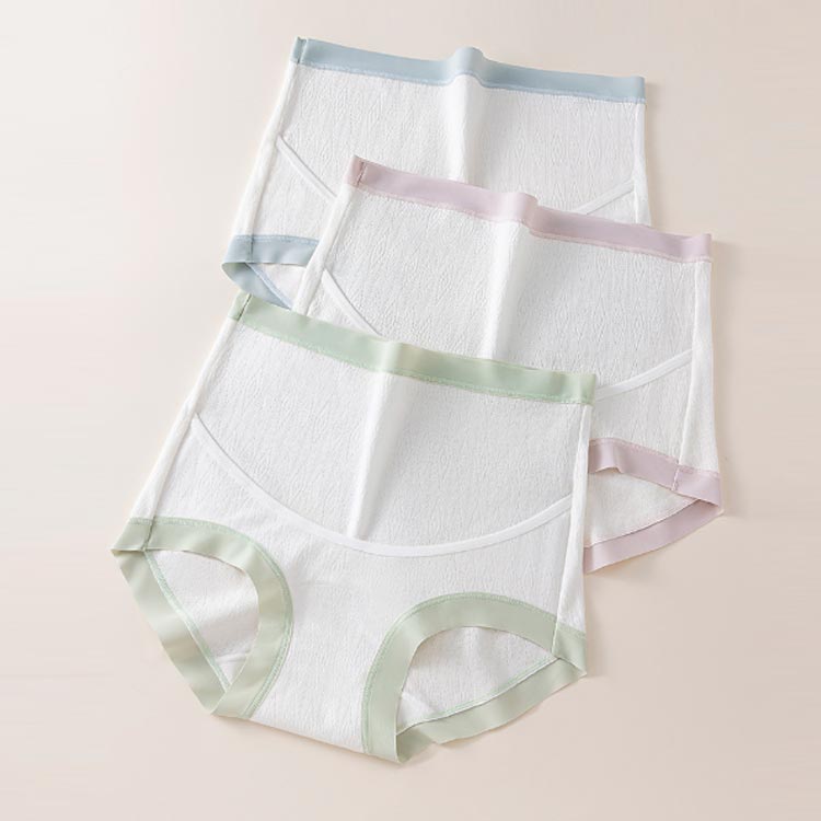 妊婦 4枚セット コットン ショーツ 綿 下着 深履き マタニティショーツ マタニティ 締め付けない 産後ショーツ パンツ ハイウエスト 肌にやさしい 2