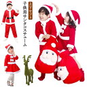 フリース クリスマス サンタ コスチューム フリース 上下セット サンタクロース キッズ 帽子 仮装 子供 男の子 女の子 ワンピース 変身 なりきり 幼稚園 ...