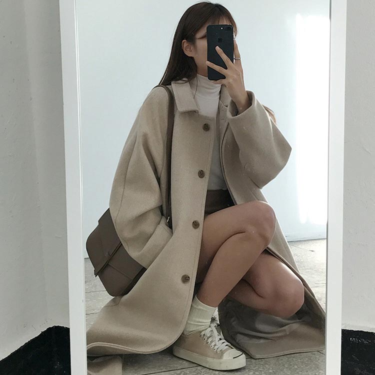 レディース ウールライク 中綿キルティング アウター 防寒 秋 ステンカラーコート 厚手 チェスターコート 暖かい 保温 通学 体型カバー 通勤 ロングコート 上品 きれいめ シンプル 裏地中綿