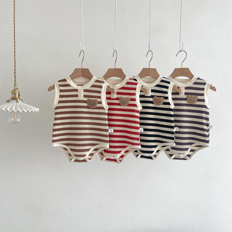 ボディースーツ 子供パジャマ おしゃれ ベビー 女の子 男の子 ベビー服 新生児 綿 夏服 夏 可愛い 出産祝い ボーダー柄 子供服 カバーオール ルームウェア 下着 通園 幼稚園 カバーオール 66cm 73cm 80cm 肌着