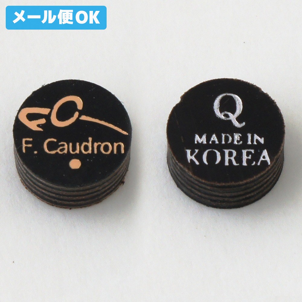 【メール便可】 ビリヤード タップ クードロン Caudron Q バラ 先端 革 皮 チョーク乗り ティップ tip 積層 単層 ファイバー グリップ キレ スピン