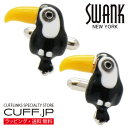 オオハシ 鳥 SWANK カフス カフスボタン カフリンクスアクセサリー メンズジュエリー ジュエリーギフト プレゼント お祝い 結婚式 礼服 結婚式 冠婚葬祭...