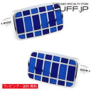 カフス カフスボタン ネイビー&ブルー チェック カフリンクスアクセサリー メンズジュエリー ジュエリーギフト プレゼント お祝い 結婚式 礼服 結婚式 冠婚葬...