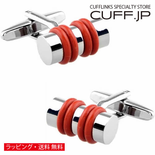 Rakuten - カフス カフスボタン レッド リング シリンダー カフリンクスアクセサリー メンズジュエリー ジュエリーギフト プレゼント お祝い 結婚式 礼服 結婚式 冠婚葬祭 ビジネス スーツ メンズ 男性 彼氏 夫 新生活 父の日 バレンタイン