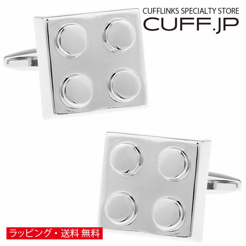 シルバー ブロック カフス カフスボタン カフリンクスアクセサリー メンズジュエリー ジュエリーギフト..