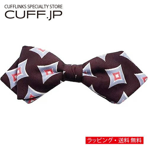 ビンテージ ブラウン ダイヤモンド ドット 蝶ネクタイ ボウタイ 簡易装着タイプアクセサリー メンズジュエリー ジュエリーギフト プレゼント お祝い 結婚式 礼服 結婚式 冠婚葬祭 ビジネス スーツ メンズ 男性 彼氏 夫 新生活 父の日 バレンタイン