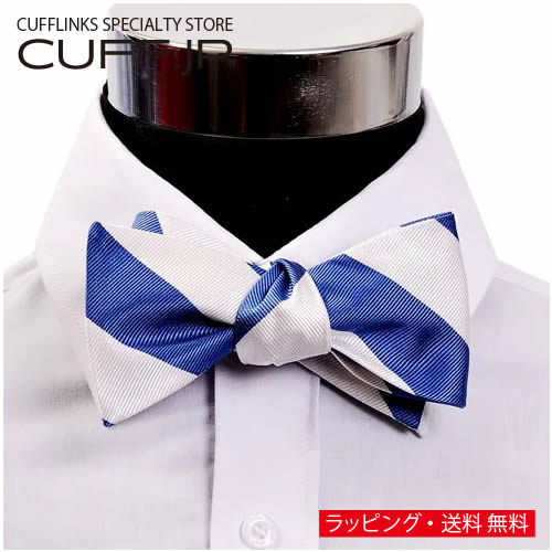 蝶ネクタイ ボウタイ ブルー&ホワイトアクセサリー メンズジュエリー ジュエリーギフト プレゼント お祝い 結婚式 礼服 結婚式 冠婚葬祭 ビジネス スーツ メンズ 男性 彼氏 夫 新生活 父の日 バレンタイン