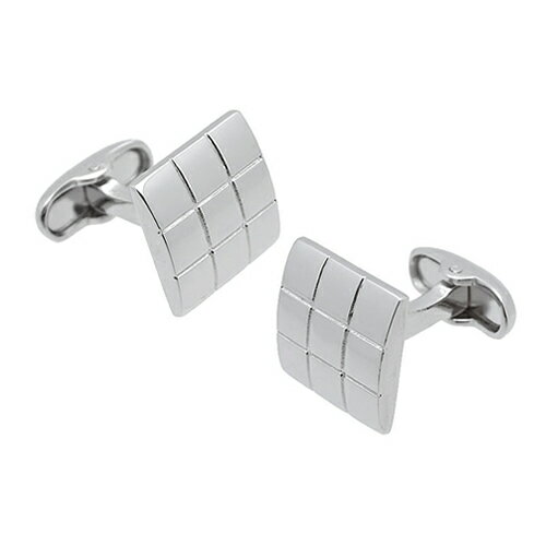 カフス カフスボタン エンボス チェック シルバー カフリンクスメンズアクセサリーの通販ギフト プレゼント お祝い 結婚式 ビジネス 新生活 父の日 彼氏 夫 バレンタイン格安通販　バレンタイン　人気　ランキング