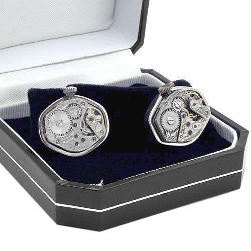 カフス カフスボタン TOKEN ＆ ICONS 機械時計ムーブメント シルバー925 カフリンクスメンズアクセサリーの通販ギフト プレゼント お祝い 結婚式 ビジネス 新生活 父の日 彼氏 夫 バレンタイン格安通販　バレンタイン　人気　ランキング