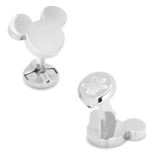 Disney ミッキーマウス ステンレススチール シルエット カフス カフリンクスメンズアクセサリーの通販ギフト プレゼント お祝い 結婚式 ビジネス 新生活 父の日 彼氏 夫 バレンタイン