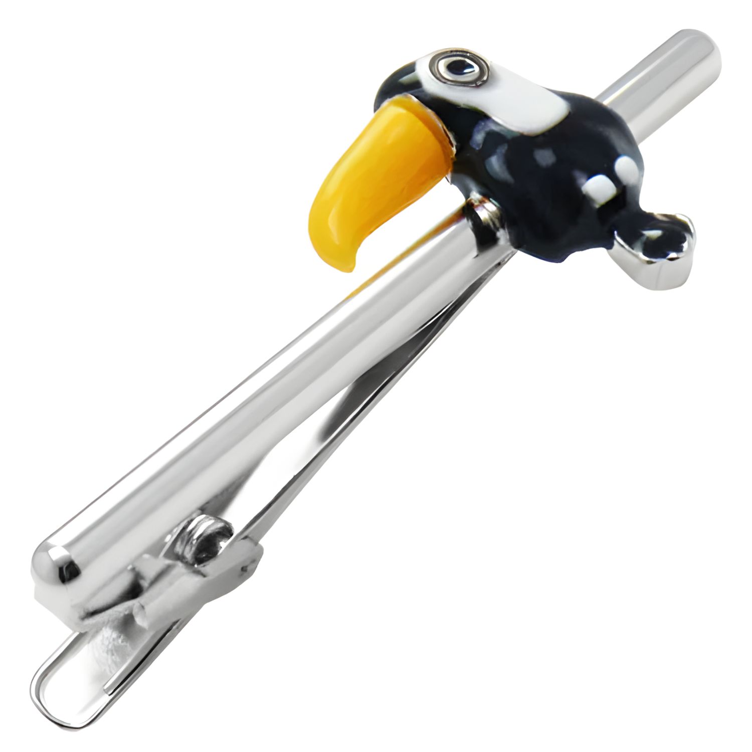 オオハシ 鳥 SWANK ネクタイピン タイバー タイタックアクセサリー メンズジュエリー ジュエリーギフト プレゼント お祝い 結婚式 礼服 結婚式 冠婚葬祭 ビジネス スーツ メンズ 男性 彼氏 夫 新生活 父の日 バレンタイン 2