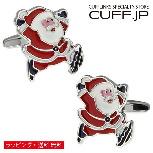 カフス カフスボタン クリスマス サンタクロース カフリンクスアクセサリー メンズジュエリー ジュエリーギフト プレゼント お祝い 結婚式 礼服 結婚式 冠婚葬祭 ビジネス スーツ メンズ 男性 彼氏 夫 新生活 父の日 バレンタイン