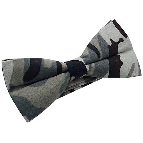 ブラック カモフラ カモ柄 蝶ネクタイ ボウタイ 簡易装着タイプアクセサリー メンズジュエリー ジュエリーギフト プレゼント お祝い 結婚式 礼服 結婚式 冠婚葬祭 ビジネス スーツ メンズ 男性 彼氏 夫 新生活 父の日 バレンタイン