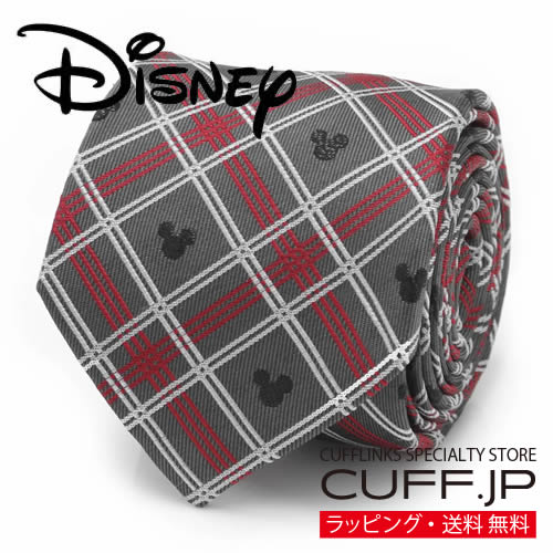 C, G - ネクタイ Disney ミッキー プレイド グレーアクセサリー メンズジュエリー ジュエリーギフト プレゼント お祝い 結婚式 礼服 結婚式 冠婚葬祭 ビジネス スーツ メンズ 男性 彼氏 夫 新生活 父の日 バレンタイン