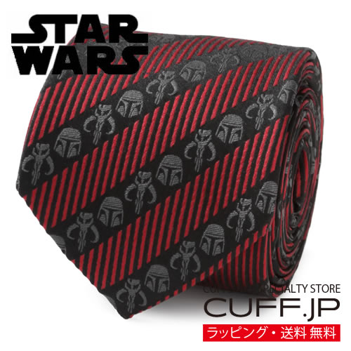 Star Wars スターウォーズ マンダロリアン ブラック レッド ストライプ ネクタイアクセサリー メンズジュエリー ジュエリーギフト プレゼント お祝い 結婚式 礼服 結婚式 冠婚葬祭 ビジネス スーツ メンズ 男性 彼氏 夫 新生活 父の日 バレンタイン