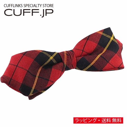 ビンテージ レッド チェック 蝶ネクタイ ボウタイ 簡易装着タイプアクセサリー メンズジュエリー ジュエリーギフト プレゼント お祝い 結婚式 結婚式 冠婚葬祭 ビジネス スーツ メンズ 男性 彼氏 夫 新生活 父の日 バレンタイン