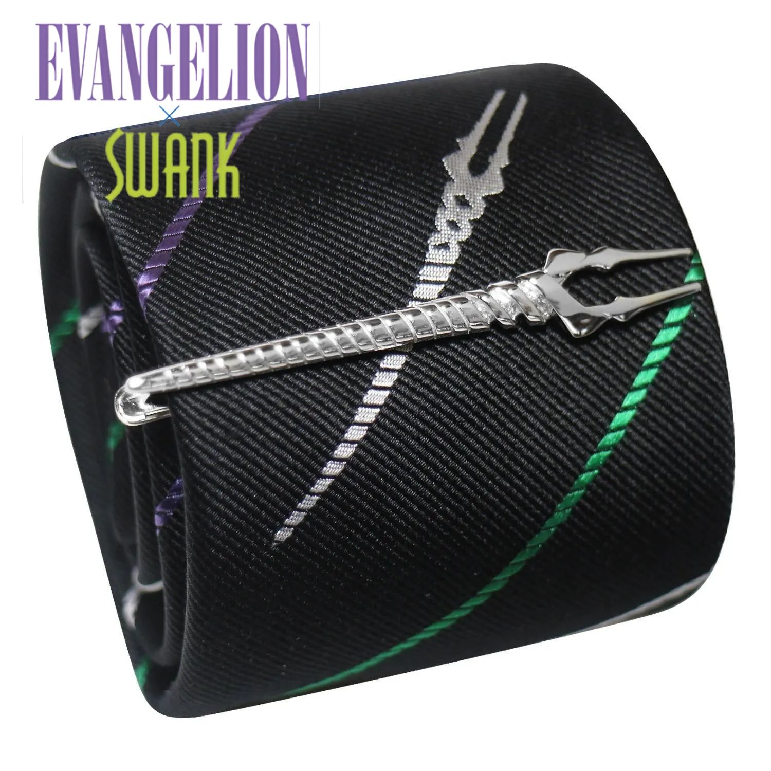 エヴァンゲリオン × SWANK ロンギヌスの槍 シルバー タイピン ネクタイ セットアクセサリー メンズジュエリー ジュエリーギフト プレゼント お祝い 結婚式 礼服 結婚式 冠婚葬祭 ビジネス スーツ メンズ 男性 彼氏 夫 新生活 父の日 バレンタイン