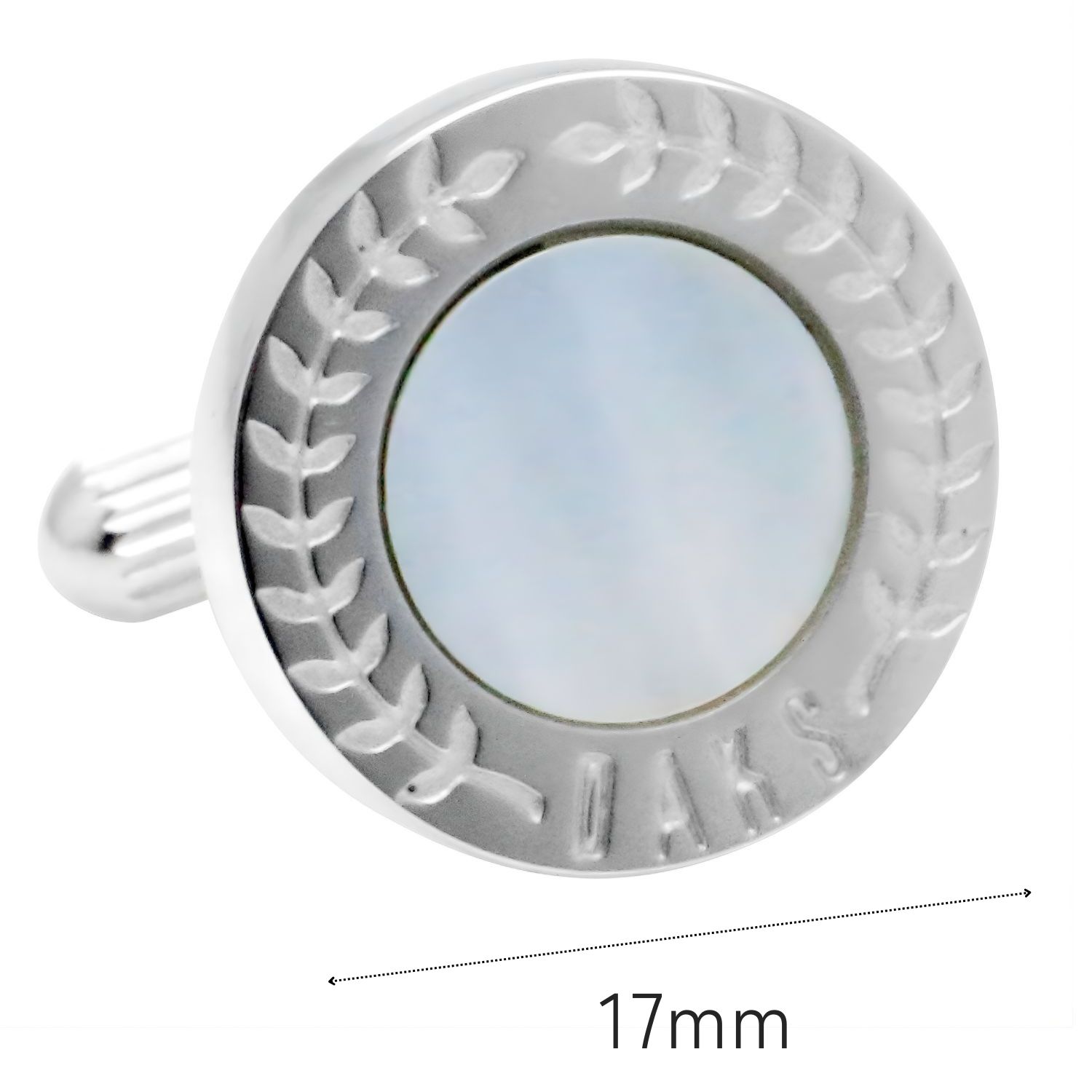 カフス ネクタイピン セット DAKS ダックス シルバー ラウンド シェル 白蝶貝 カフスボタン カフリンクスアクセサリー メンズジュエリー ジュエリーギフト プレゼント お祝い 結婚式 冠婚葬祭 ビジネス スーツ メンズ 男性 彼氏 夫 新生活 父の日 バレンタイン 3