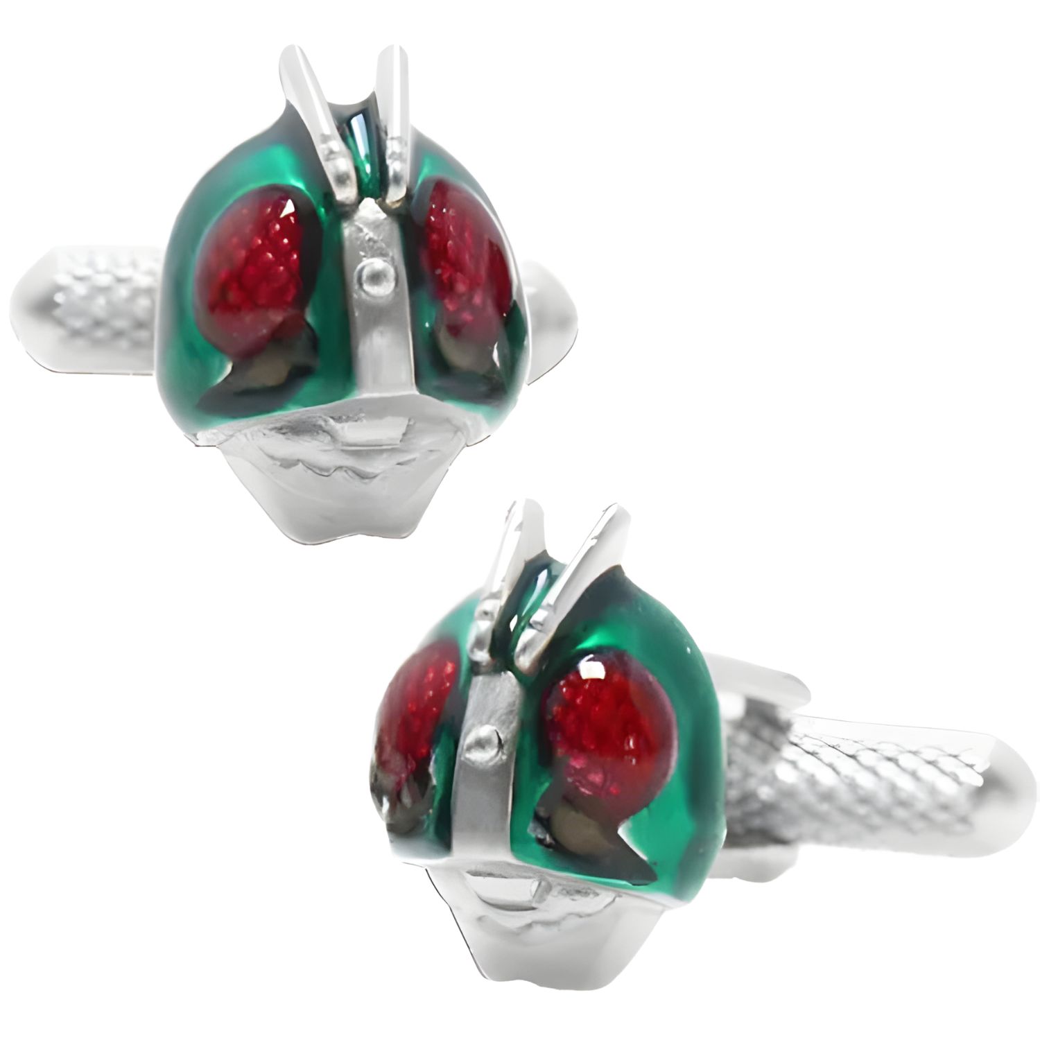 カフスボタン専門店CUFFJPの仮面ライダー × SWANK マスク ポーズ カフス ネクタイピン セットカフスボタン カフリンクス タイピン タイドメアクセサリー メンズジュエリー ジュエリーギフト プレゼント お祝い 結婚式 礼服 結婚式 冠婚葬祭 ビジネス スーツ メンズ 男性 彼氏 夫 新生活｜アングル3