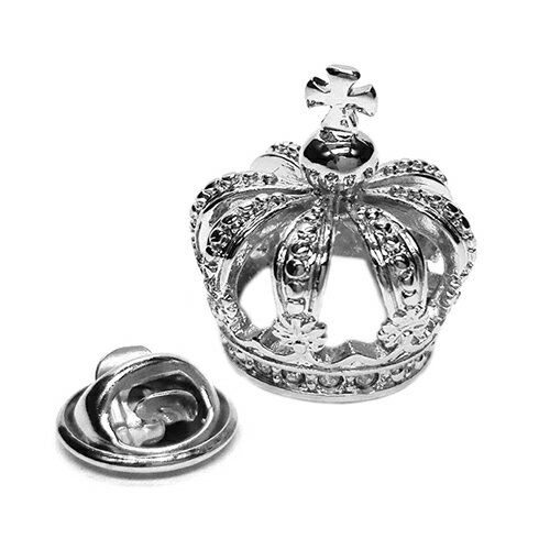 王冠 クラウン ピンズ ラペルピン ピンアクセサリー メンズジュエリー ジュエリー バッチギフト プレゼント お祝い 結婚式 礼服 結婚式 ビジネス スーツ メンズ 男性 彼氏 夫 新生活 父の日 バレンタイン