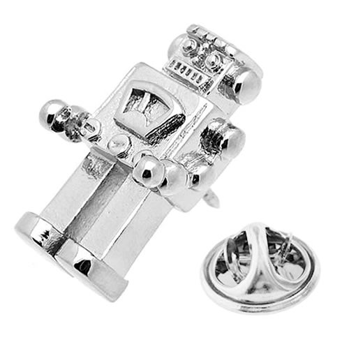 ロボット おもちゃのロボット ピンズ ラペルピン タックピン タック式 ピンブローチ ピンバッジアクセサリーギフト プレゼント お祝い 結婚式 礼服 結婚式 冠婚葬祭 ビジネス スーツ メンズ 男性 彼氏 夫 新生活 父の日 バレンタイン 3