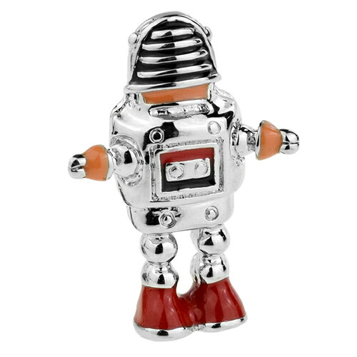 カラー ロボット おもちゃのロボット ピンズ ラペルピン タックピン タック式 ピン...