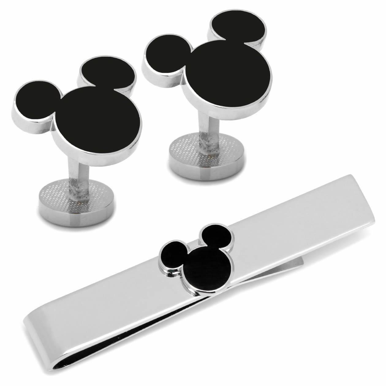 Disney ミッキー シルエット カフス ネクタイピン セットアクセサリー ジュエリー...