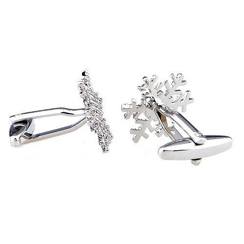 カフス カフスボタン スノーフレイク 雪の結晶 シルバー カフリンクスアクセサリー メンズジュエリー ジュエリーギフト プレゼント お祝い 結婚式 礼服 結婚式 冠婚葬祭 ビジネス スーツ メンズ 男性 彼氏 夫 新生活 父の日 バレンタイン格安通販　バレンタイン　人気　ランキング