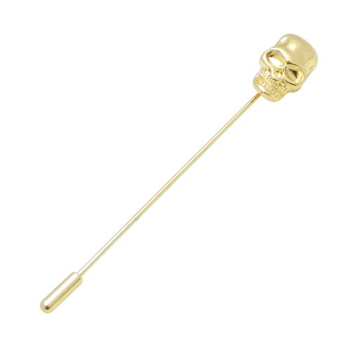 ゴールド スカル ラペルピン ピンズ ピンメンズアクセサリーの通販ギフト プレゼン...