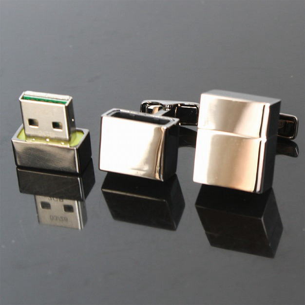 鎌倉カフス工房 ガンメタUSBメモリースティック2Gカフスボタン・カフリンクス メンズ cf468 結婚式 旦那 プレゼント ギフト 彼氏 父の日 誕生日プレゼント