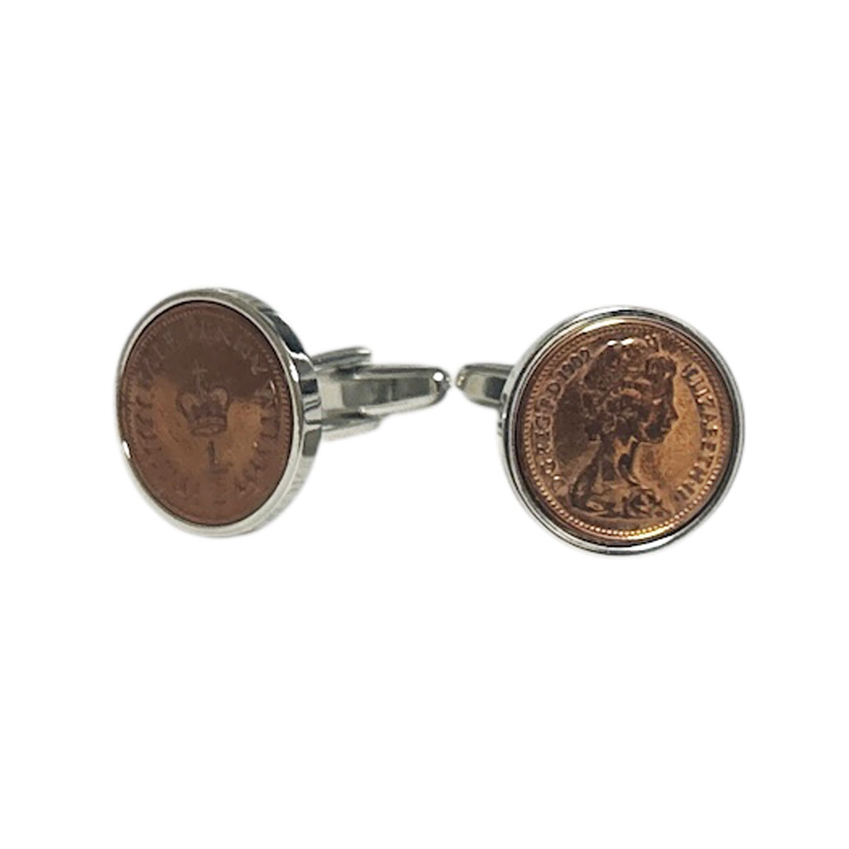鎌倉カフス工房 英国ハーフペンス硬貨カフスボタン・カフリンクス メンズ cf281 結婚式 旦那 プレゼン..